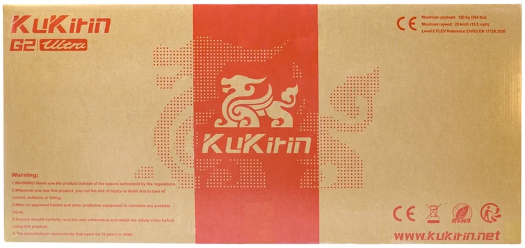 Elektrinis paspirtukas KuKirin G2 Ultra, 10", 1600W, 18Ah