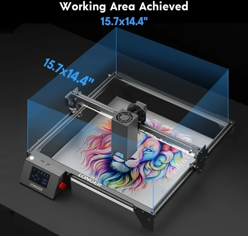 Lazerinės graviravimo/pjovimo staklės Longer Ray5 20W su priedais