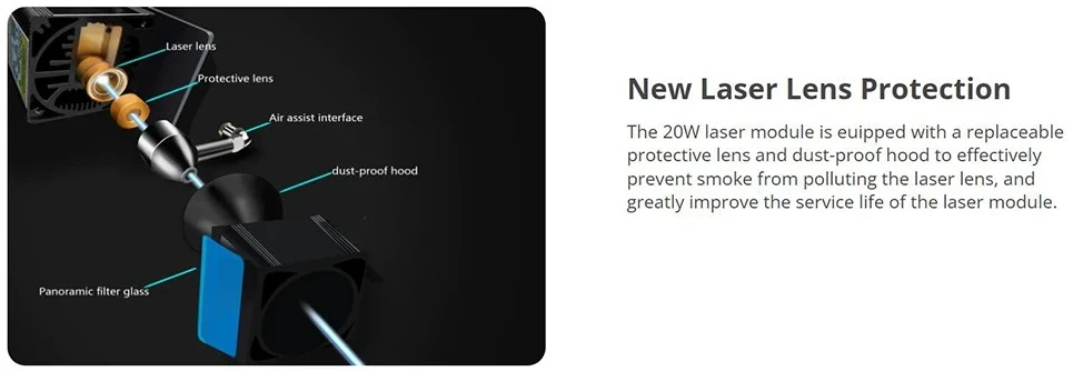 Lazerinės graviravimo/pjovimo staklės Longer Ray5 20W