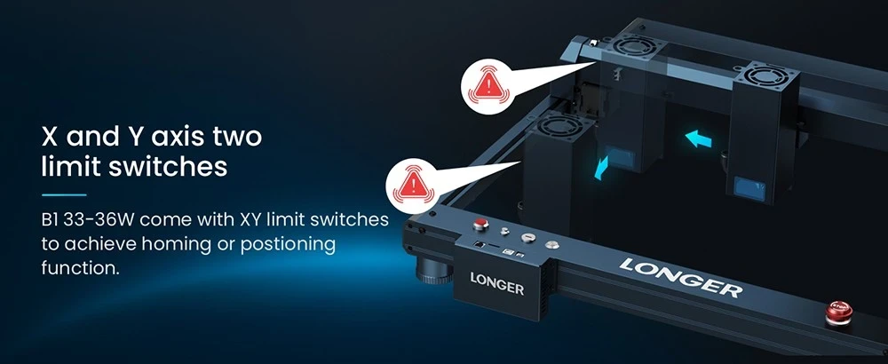 Lazerinės graviravimo/pjovimo staklės Longer lazerinis B1 30W