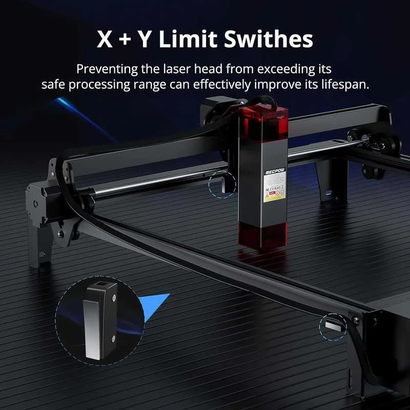 Lazerinės graviravimo/pjovimo staklės Mecpow X3 Pro 10W