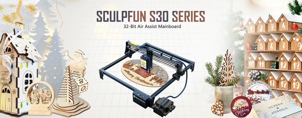Lazerinės pjovimo staklės Sculpfun S30 Pro 10W