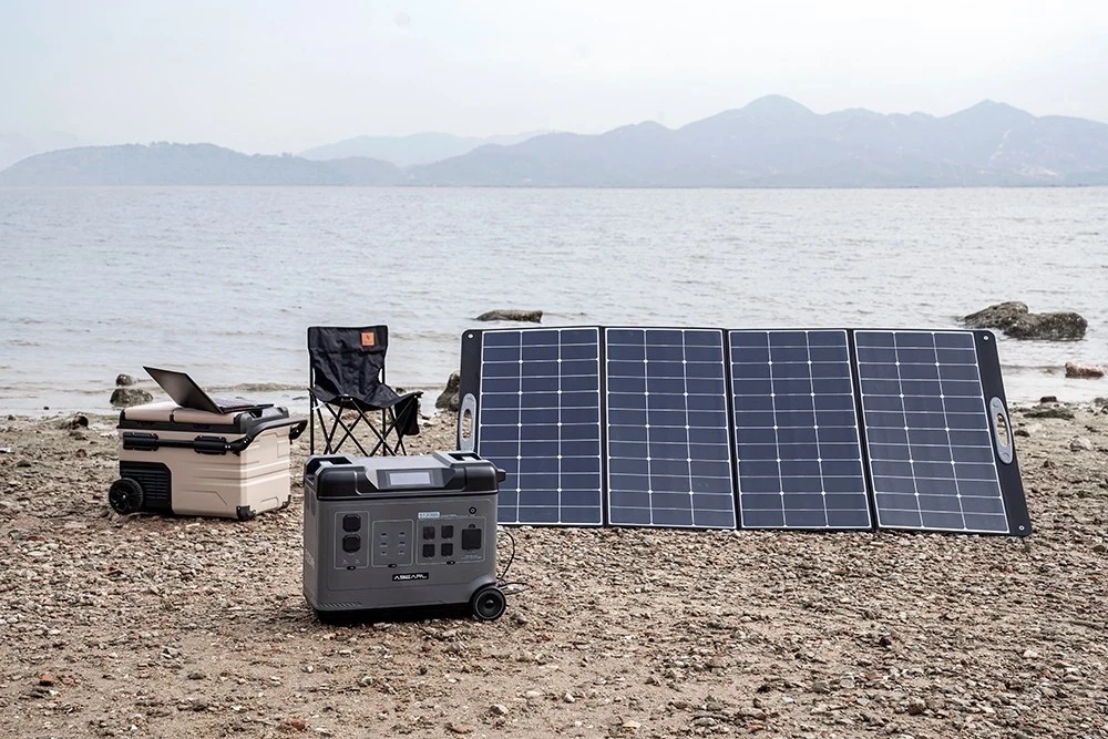 Sulankstomas saulės kolektorius Oukitel PV400, 400W, IP65, 23% efektyvumas