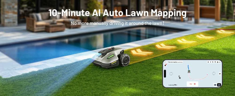 Vejos (žolės) pjovimo robotas MAMMOTION YUKA Mini 700