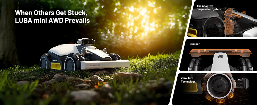 Vejos (žolės) pjovimo robotas MAMMOTION LUBA Mini AWD 800