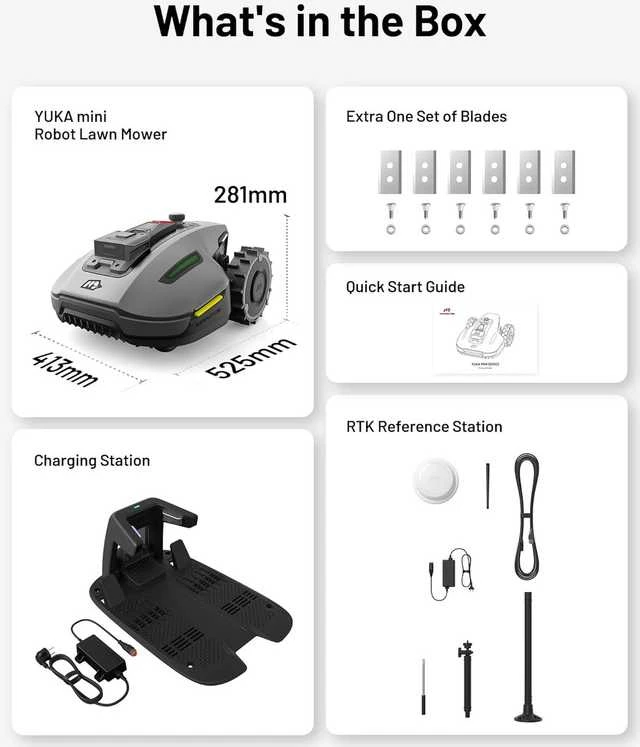 Vejos (žolės) pjovimo robotas MAMMOTION YUKA Mini 700