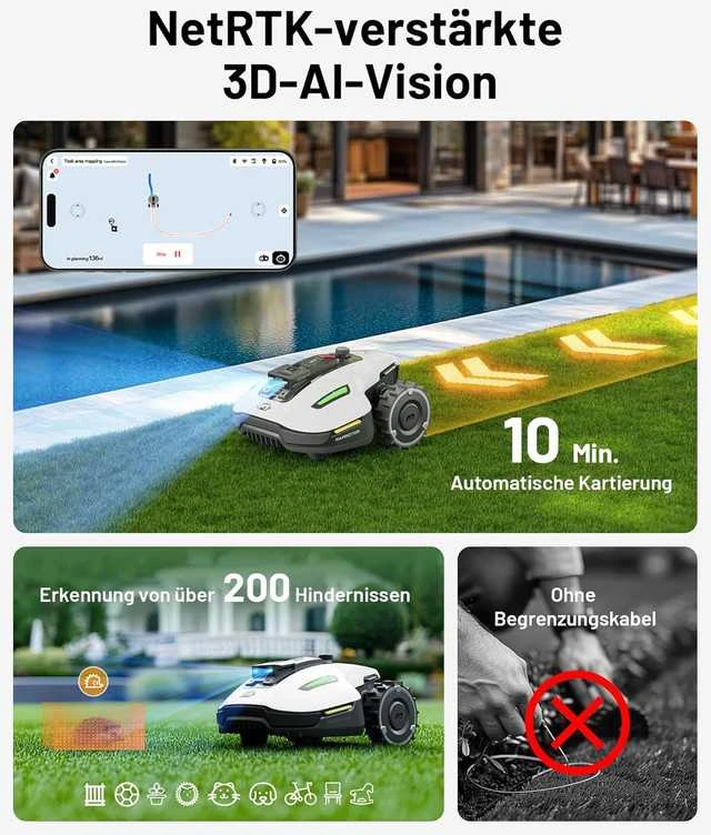 Vejos (žolės) pjovimo robotas MAMMOTION MINI 500