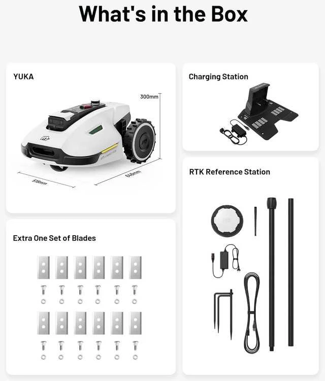 Vejos (žolės) pjovimo robotas MAMMOTION YUKA 2000