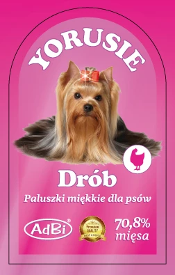 ADBI Adbi 250g Skanėstas šunims Yorusie Fingers Paukštiena