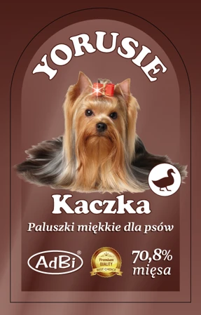 ADBI Adbi 250g Skanėstas šuniui Yorusie Paluszki Kaczka