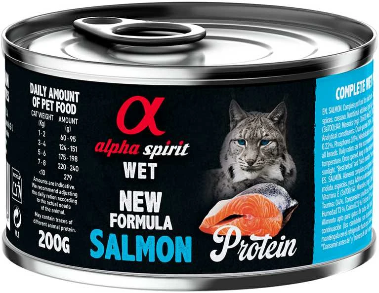 Alpha Spirit WET konservai katėms su lašiša 200g