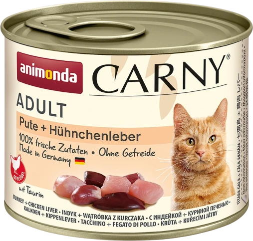 Animoda Drėgnas Kačių Maistas - Animonda Cat Carny Suaugusiems Kalakutiena Su Vištienos Kepenimis