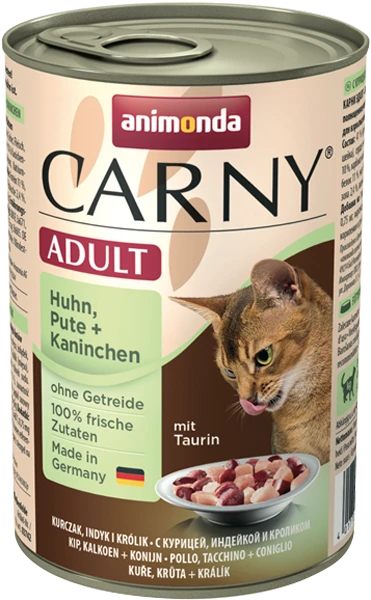 Animoda Drėgnas Kačių Maistas - Animonda Carny Vištiena, Kalakutas ir Triušis 400g