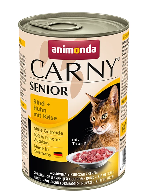 Animoda Drėgnas Kačių Maistas - Animonda Carny Jautiena Ir Vištiena su Sūriu, 400g