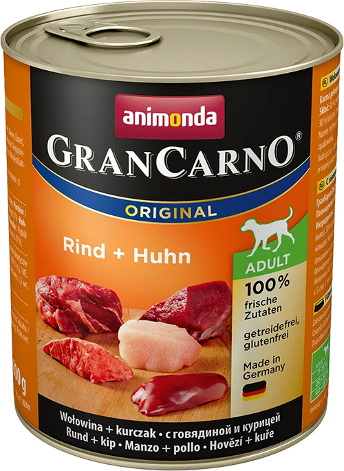 Animoda Animonda Grancarno adult 800g suaugusių šunų konservai su jautiena ir vištiena