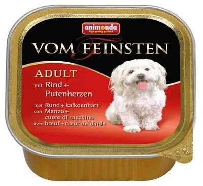 Animoda Animonda Vom feinsten classic 150g konservai šunims su jautiena ir kalakutų širdimis