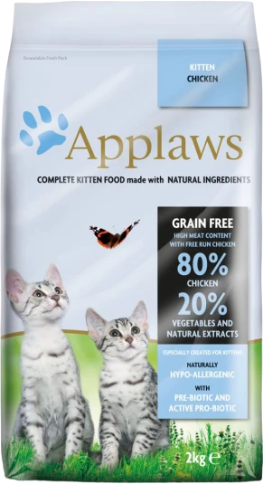 APPLAWS kačiukų vištiena - sausas kačių ėdalas - 7,5kg