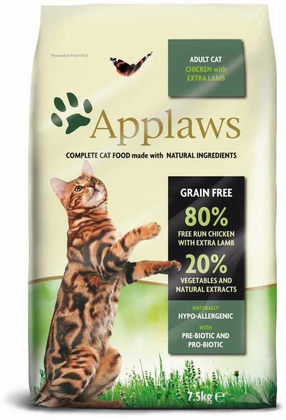 APPLAWS vištiena su ėriena - dry cat food - 7,5kg