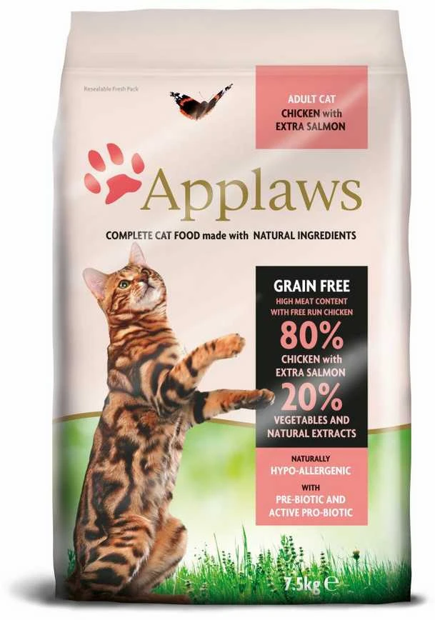 APPLAWS vištiena with lašiša - dry cat food - 7,5kg