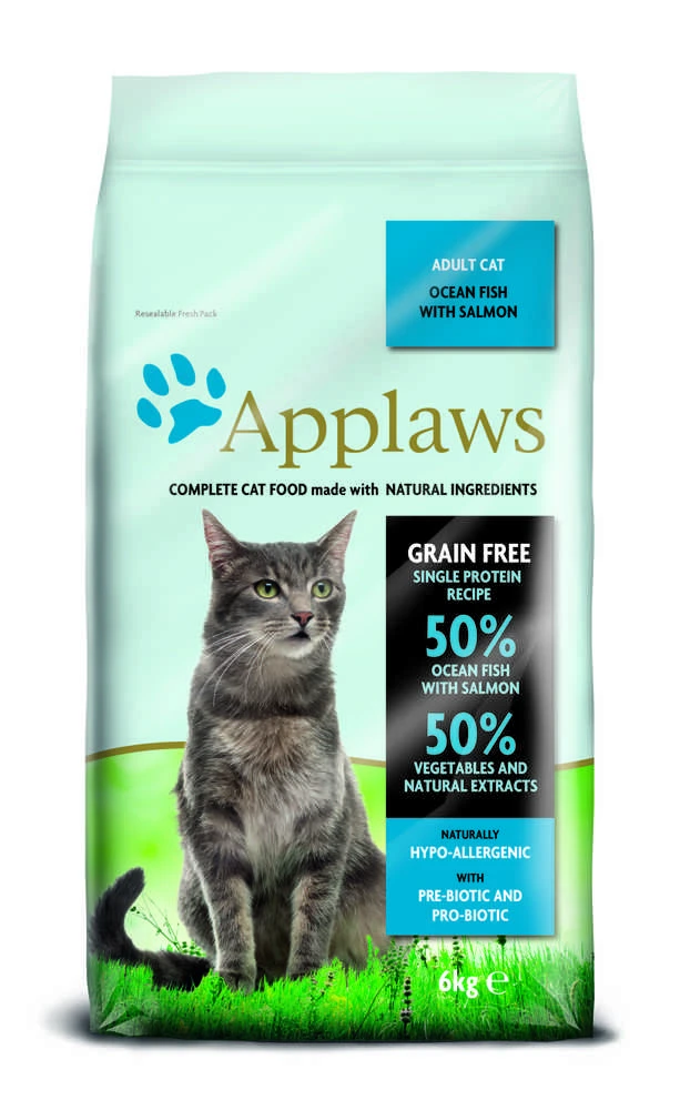 Applaws 5060122497312 sausas maistas katėms 6kg Adult žuvis