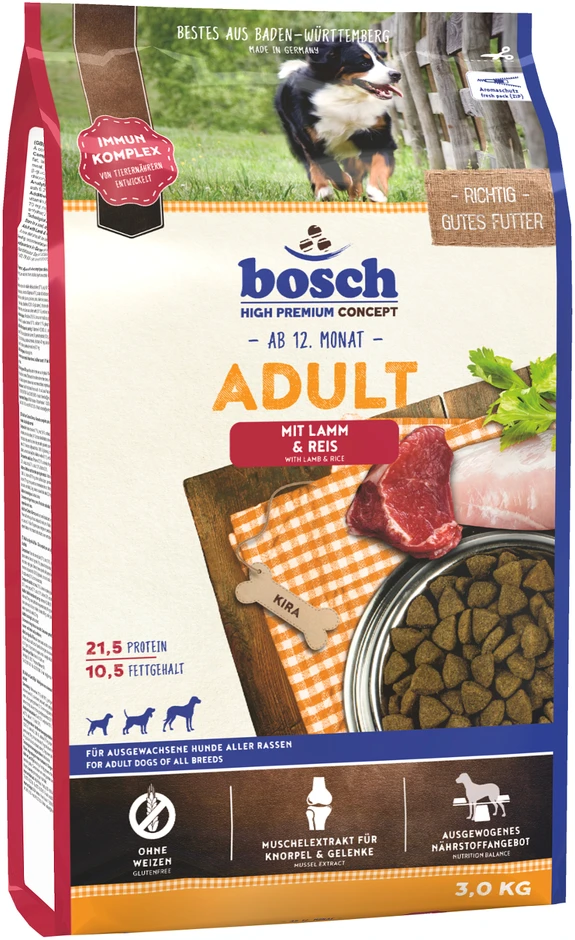 bosch Dog ADULT LAMB & RICE 3kg
