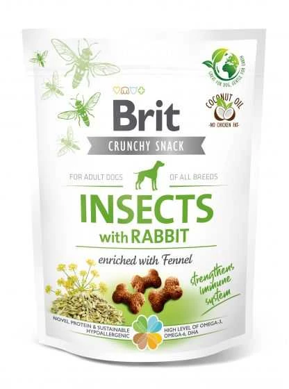 Brit Care Crunchy Cracker Insects & Rabbit skanėstai šunims, 200 g