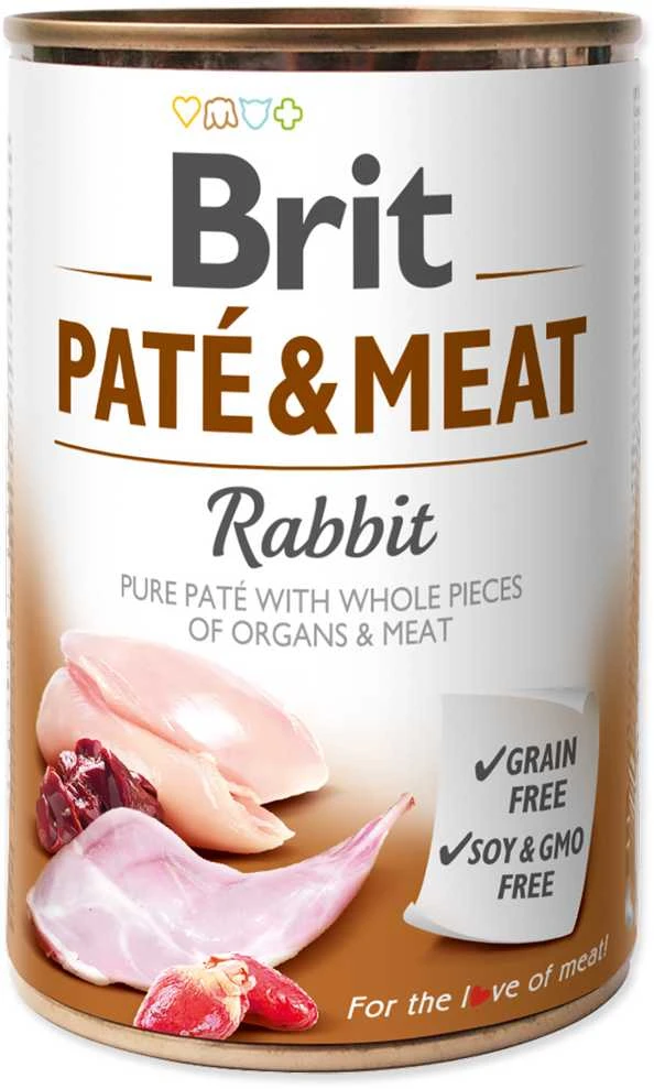 BRIT CARE Dog triušiena Pate & Meat 400g
