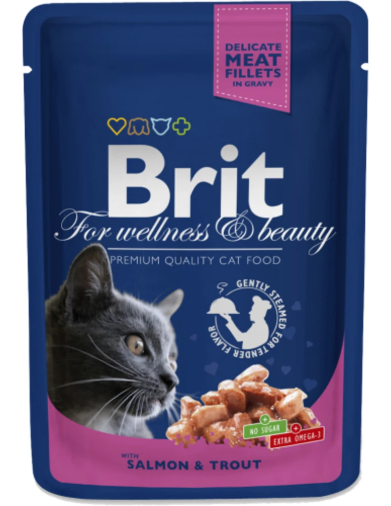 Brit Premium lašiša&upėtakis 100 g