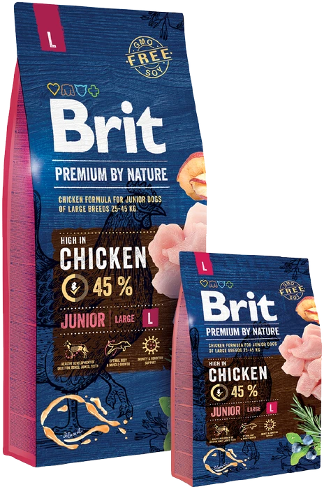 BRIT PREMIUM Dog by Nature Junior L 15kg