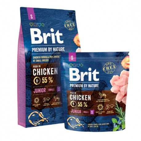 BRIT Premium by Nature vištiena Small Junior - sausas šunų maistas - 3kg