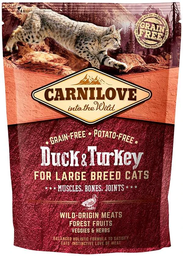 Carni Love Cat su antiena ir kalakutiena didelės veislės katės 400g