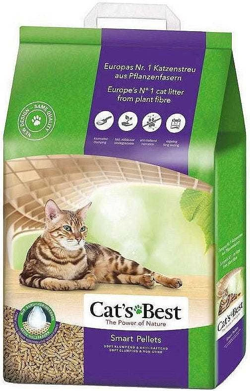 Cat's Best Smart Pellets granuliuotas natūralus pjuveninis kraikas 20L ilgaplaukėms katėms
