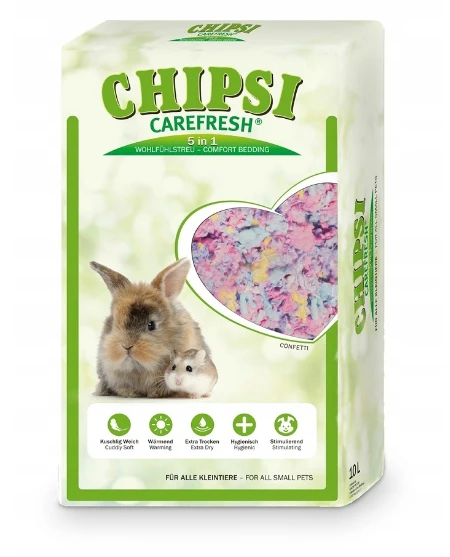 „Carefresh“ – minkštas popierinis patalynės užvalkalas „Carefresh“ su konfeti, 10 l – (6638000132)