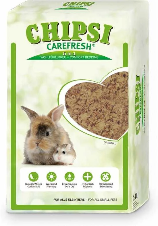 GMBH & CO CHIPSI Carefresh Original 14L kraikas graužikams, celiuliozės pluoštas 1kg