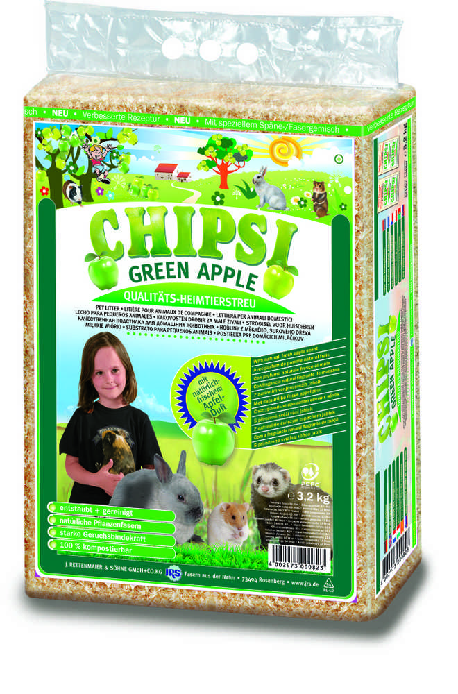 Chipsi - Plus obuolių patalynės drožlės 3,2kg - (400297300082)