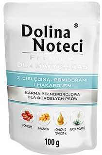 Dolina Noteci Premium su veršiena, pomidorais ir makaronais - šlapias šunų maistas - 100 g