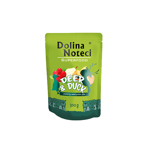 Dolina Noteci Superfood – elniena ir antis – drėgnas Maistas šunims – 300g