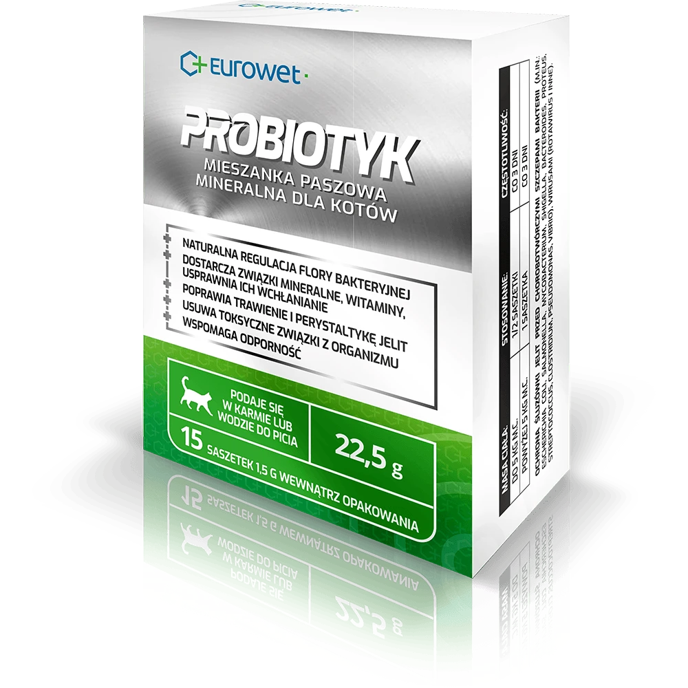 EWE EUROWET Probiotic – kačių papildai – 15×1,5g