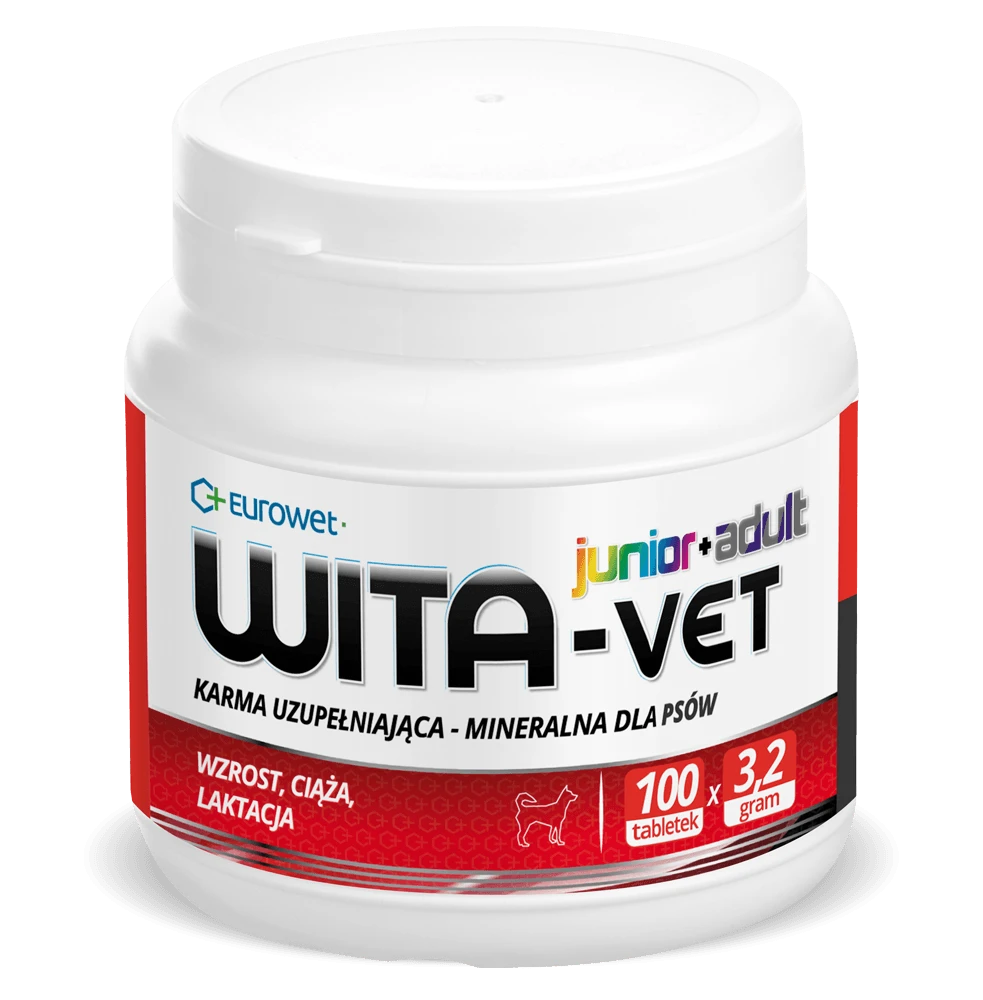 EUROWET Wita-Vet Complex 3,2 g - papildai šunims - 100 tablečių