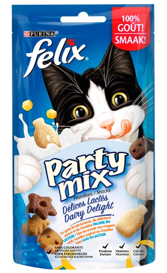 Purina Nestle Katės Užkandžiai - FELIX Party Mix Dairy Delight - 60g