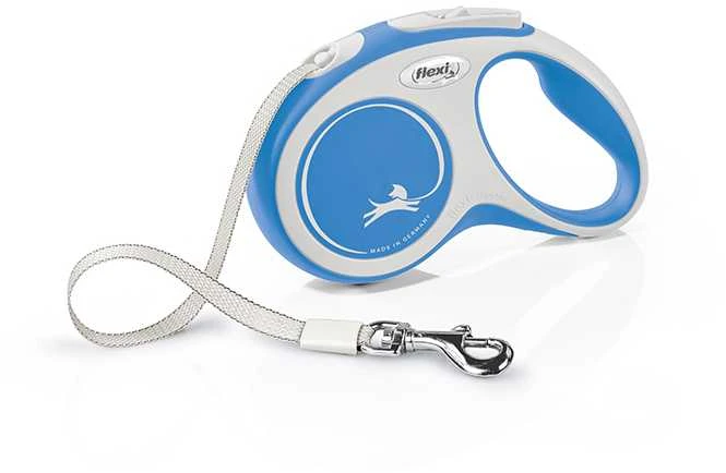 Flexi New Comfort XS pavadėlis šunims iki 12kg juostinis 3m mėlynos spalvos