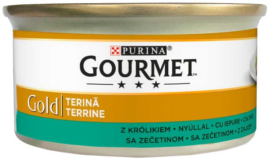 Purina Nestle Drėgnas Kačių Maistas - Gourmet Gold Triušiena 85g
