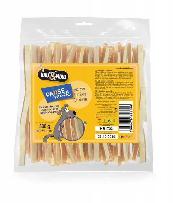 Hau&Mau Hau&amp;Miau sumuštinis su vištiena 500g