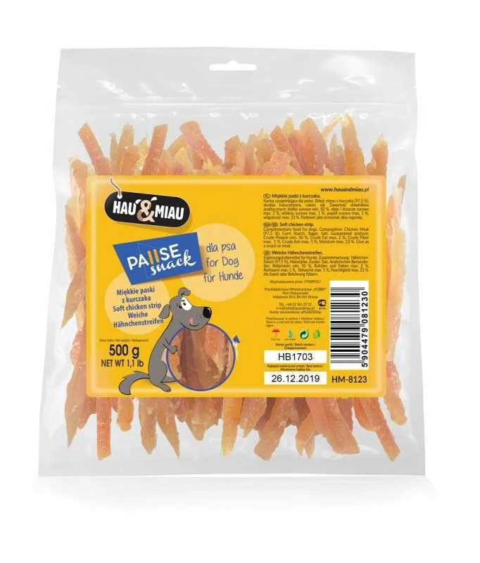 Hau&Mau Hau&amp;Miau minkštos Vištienos juotelės 500g