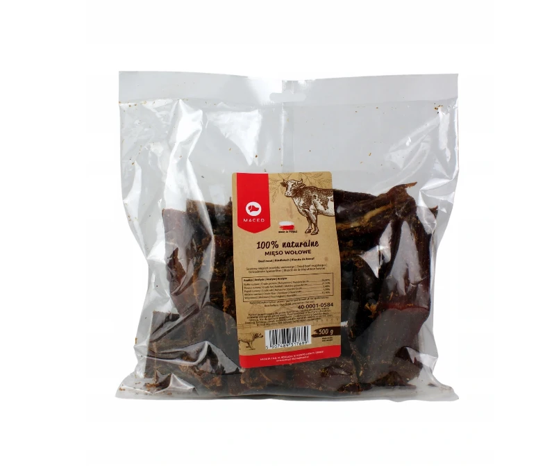 Šunų skanėstai - Maced 500g Natūralus Jautiena