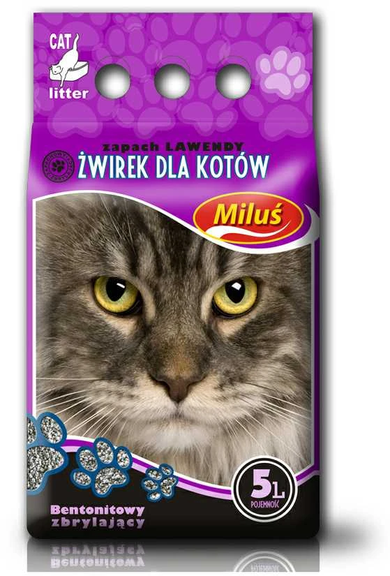 Kraikas dla kota Super Benek Miluś Lawenda 5 l