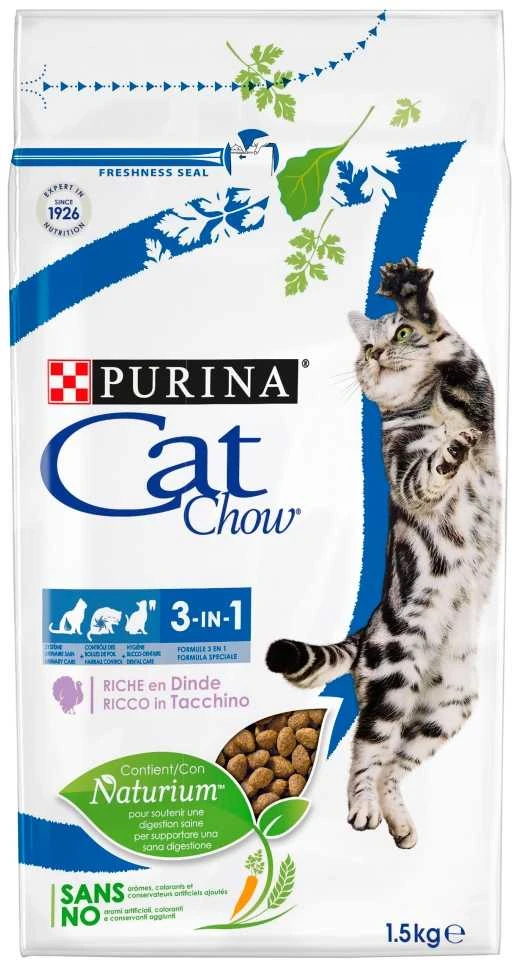 PURINA CAT CHOW Special Care 3in1 - sausas kačių ėdalas - 1,5kg