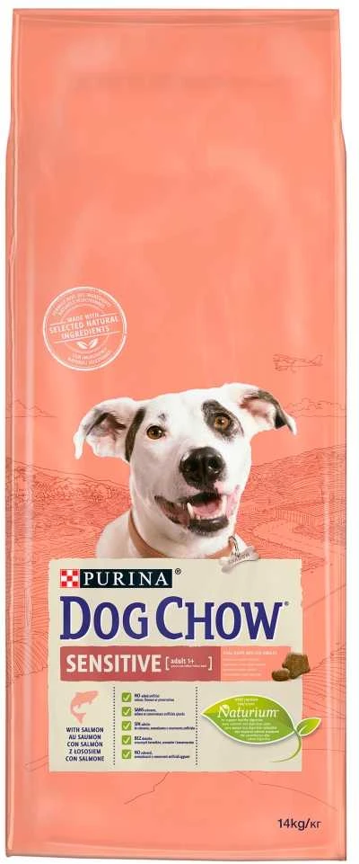 Purina DOG CHOW Sensitive With Salmon su lašiša 14kg