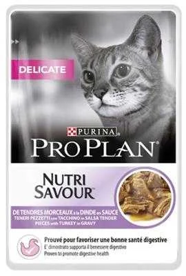 Purina Nestle Purina Pro Plan DELICATE Cat GiG kalakutiena 85g kačių konservuotas pašaras su kalakutiena