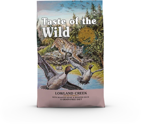 Taste of the Wild Lowland Creek sausas maistas katėms su kepinta putpeliena ir antiena 2kg